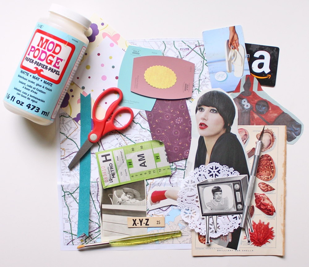 mail art diaries: collage supplies – Dactyl Life